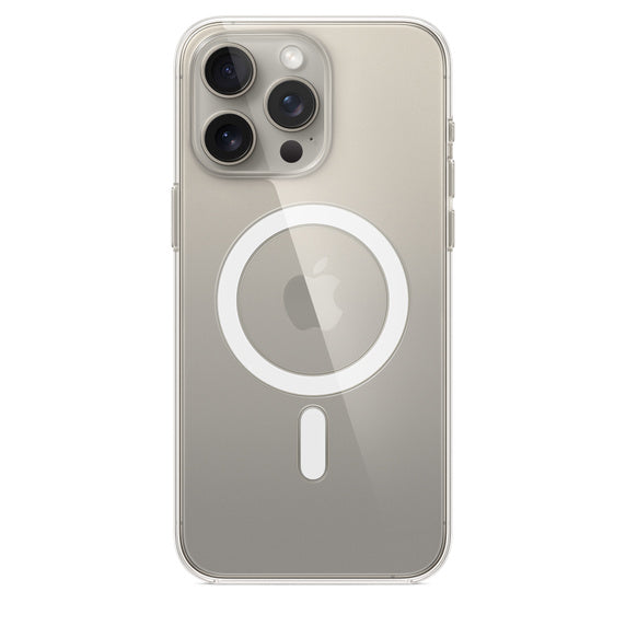 Clear Case with MagSafe - White - كفر ايفون مع ماغ سيف - شفاف