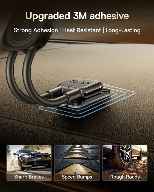 Baseus PrimeTrip C03sPro Magnetic Wireless Car Mount [D] - ستاند سيارة - بيسوس - شحن لاسلكي قوة 15 واط - ماق سيف