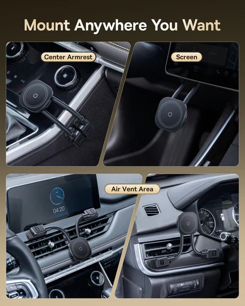 Baseus PrimeTrip C03sPro Magnetic Wireless Car Mount [D] - ستاند سيارة - بيسوس - شحن لاسلكي قوة 15 واط - ماق سيف