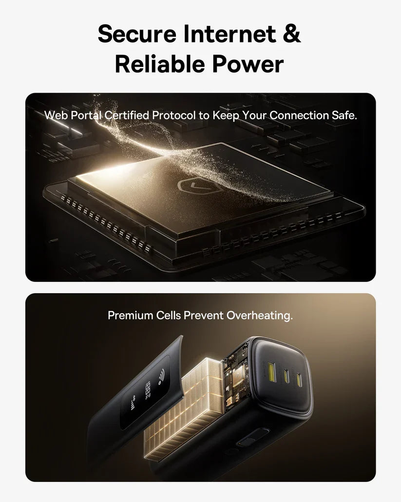 Baseus EnerGeek GX11 MiFi Power Bank 20000mAh 67W - Cosmic Black