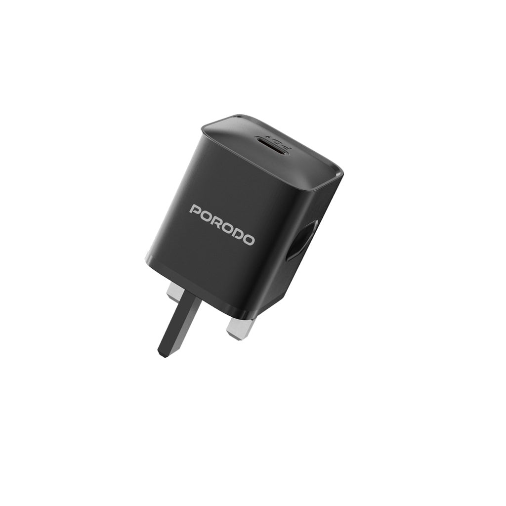 Porodo USB-C Power Delivery Wall Charger - Black