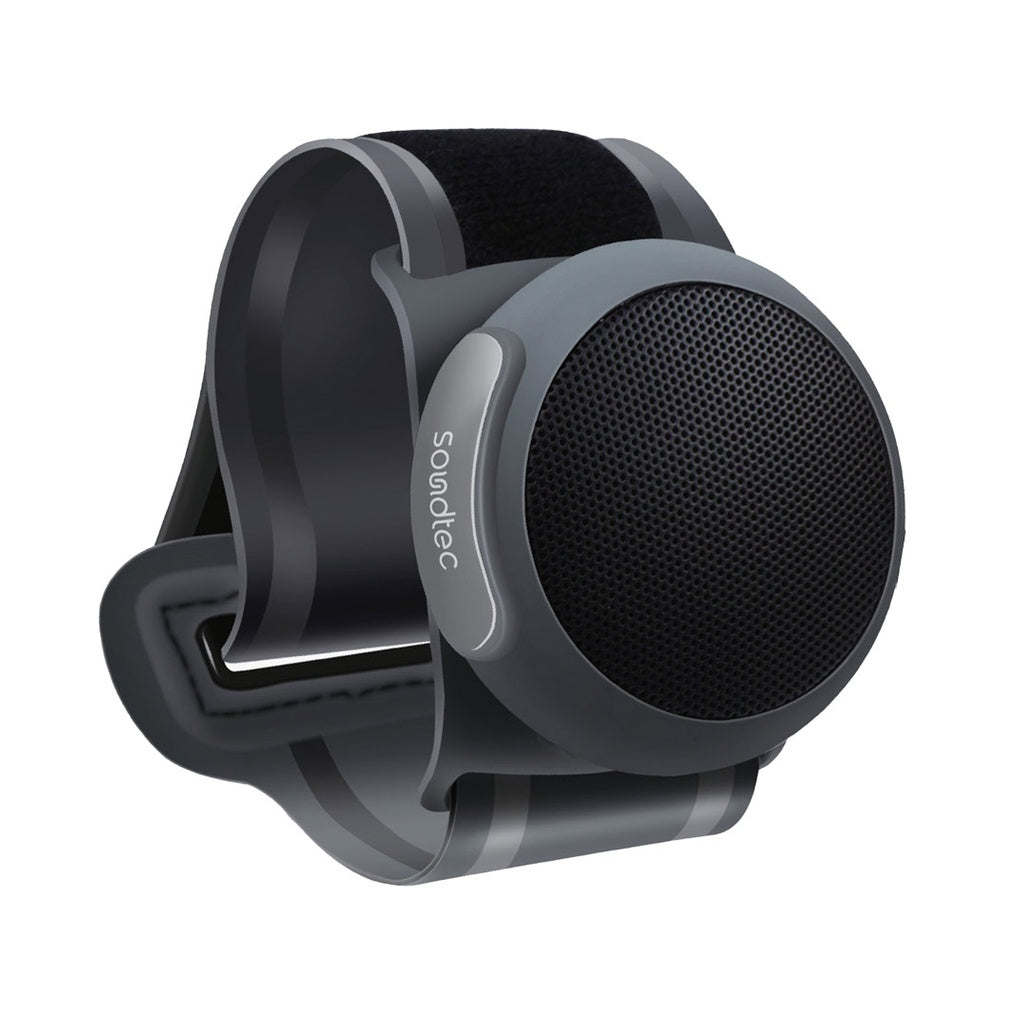 Porodo Soundtec Wristsound Active Wireless Speaker - Black - سبيكر ميني + ستراب لليد - بورودو - كفالة 12 شهر