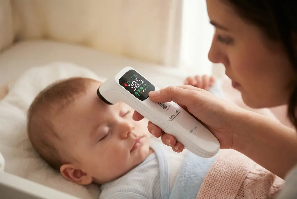 Porodo LiveOn - MULTI-MODE THERMOMETER LED Display - White