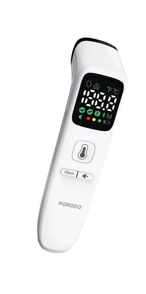 Porodo LiveOn - MULTI-MODE THERMOMETER LED Display - White