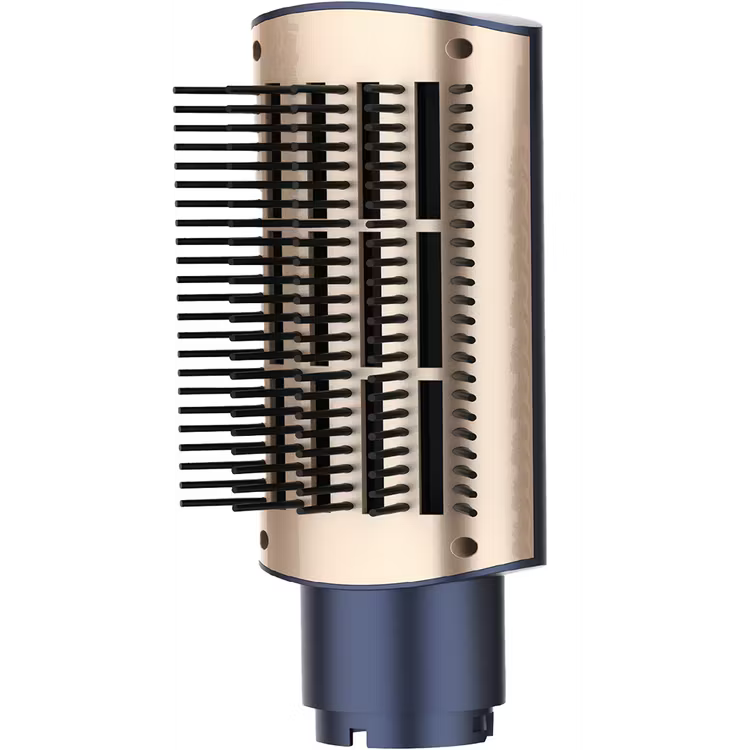 Porodo 5-In-1 Hot Air Brush Styling Set with Straightening & Curling Tool - Blue & Gold [O] - جهاز استشوار ومصفف الشعر من بورودو - 5 في 1 - كفالة 24 شهر