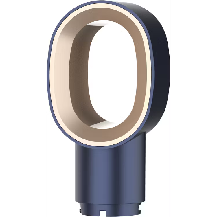 Porodo 5-In-1 Hot Air Brush Styling Set with Straightening & Curling Tool - Blue & Gold [O] - جهاز استشوار ومصفف الشعر من بورودو - 5 في 1 - كفالة 24 شهر