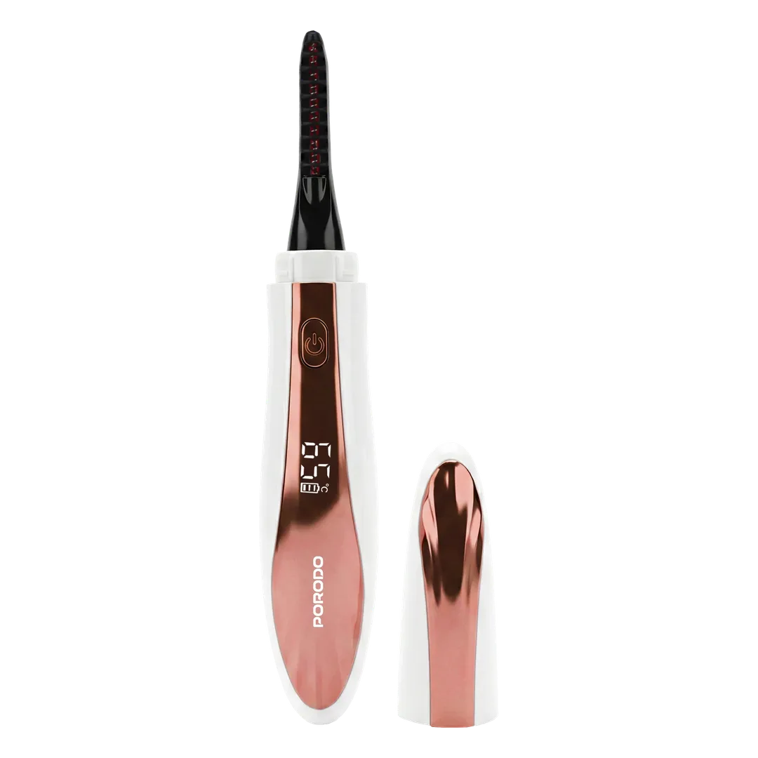 Porodo Lifestyle Orchid LED Heated Eyelash Curler - Rose Gold [O] - جهاز تجعيد الرموش الحراري القابل لإعادة الشحن - كفالة 24 شهر