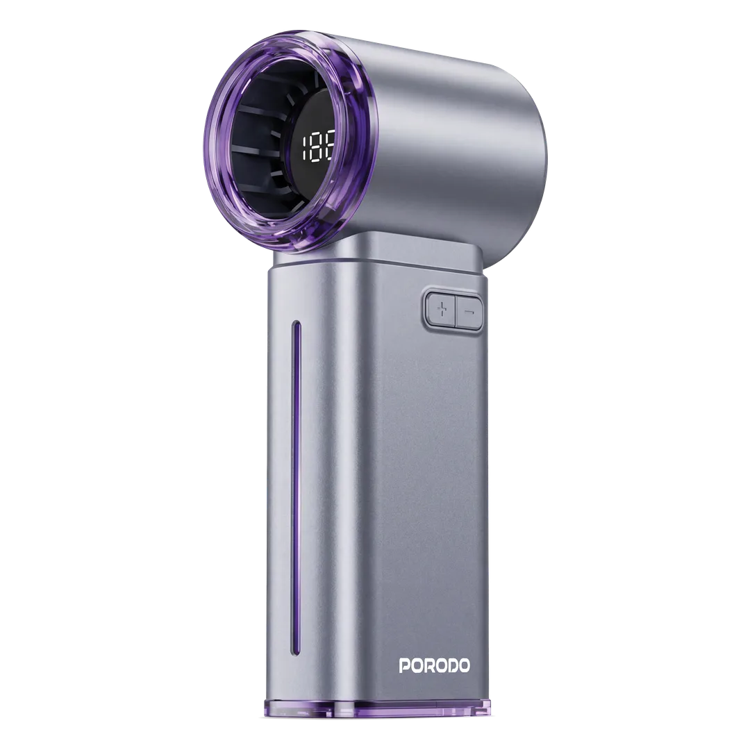 Porodo Lifestyle Chillo Vapor Humidifying Mist Fan - Gray