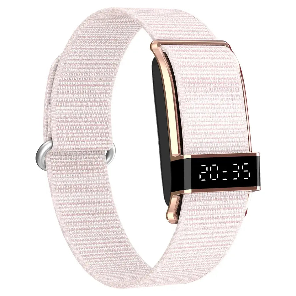 Porodo Trackfit Pro Smart Bracelet Fitness Tracker with Display App -  Pink [O] - سوار ذكي - متابعة الصحة + النشاط البدني - بورودو - كفالة 24 شهر