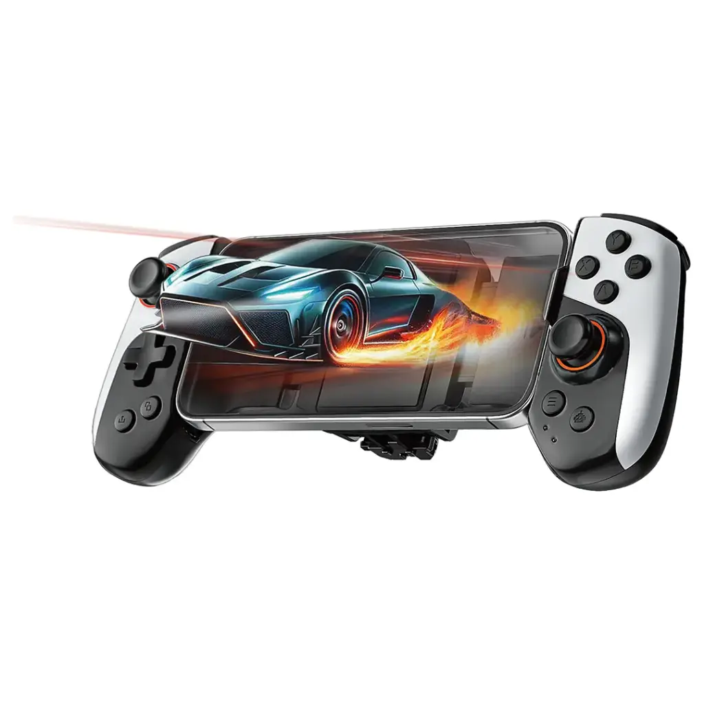 Porodo Gaming Chillcore Cooling Game Controller with Macro Mapping & Vibration - Black [O] - يدة كنترول للالعاب - تبريد للهاتف - اهتزاز - بطارية - كفالة 24 شهر