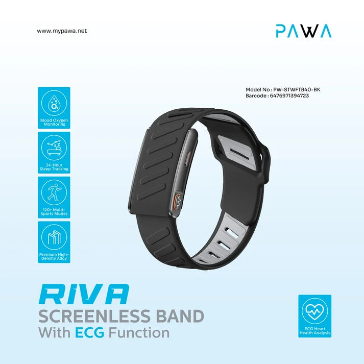 Pawa Riva Screenless Band With ECG Function