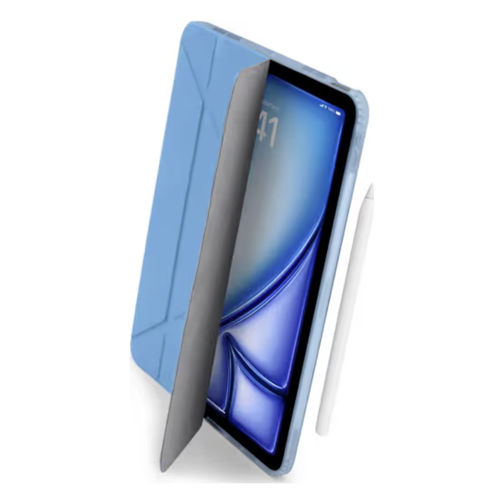 Pipetto Origami No.1 Case for iPad Pro 13" / 11" - M4/M5 (2024/2025)(Light Blue) [C] - كفر ايباد + ستاند + مكان للقلم