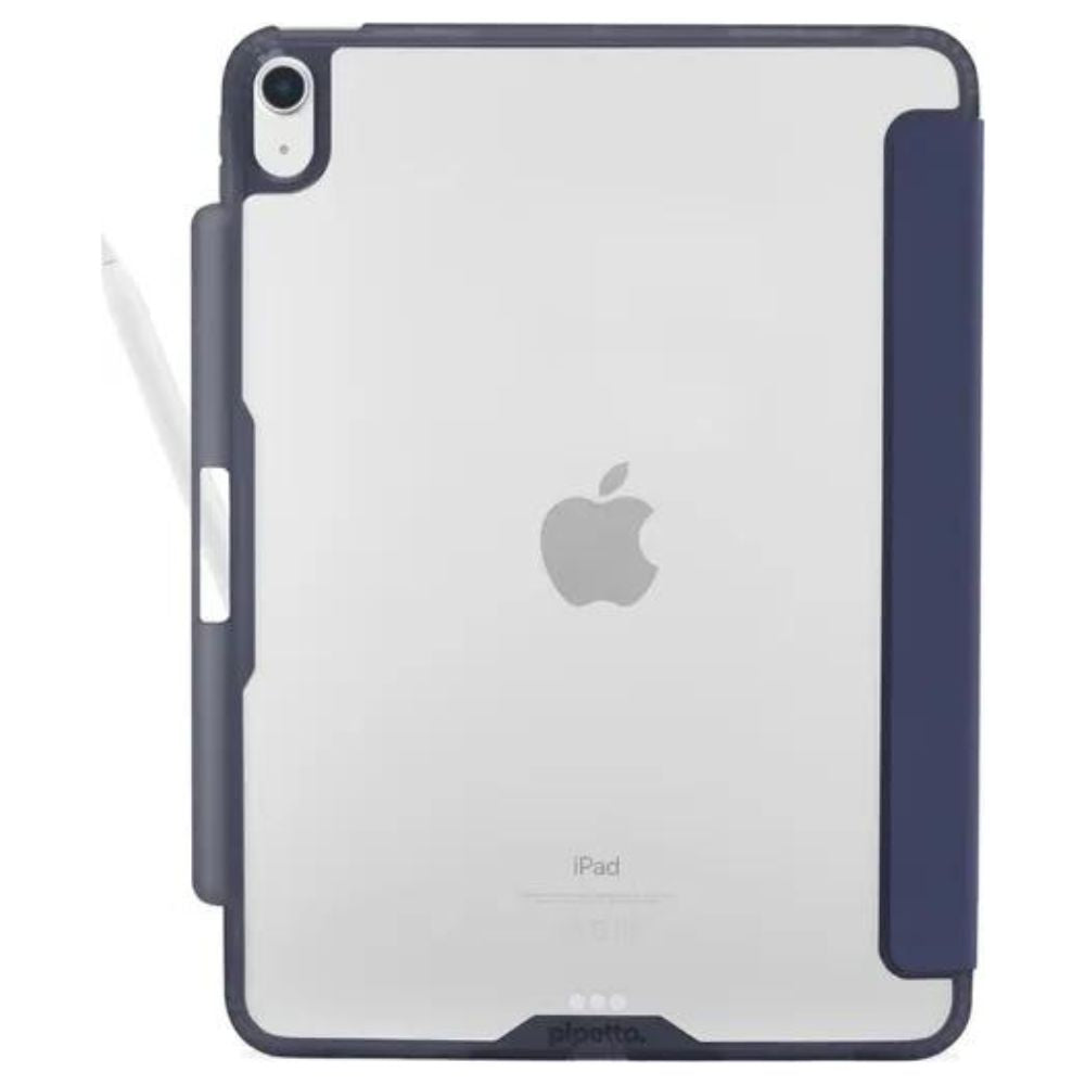 Pipetto Origami No.3 Pencil Case for iPad Pro 13" / 11" - M4/M5 (2024/2025) (Dark Blue) [C] - كفر ايباد + ستاند + مكان للقلم