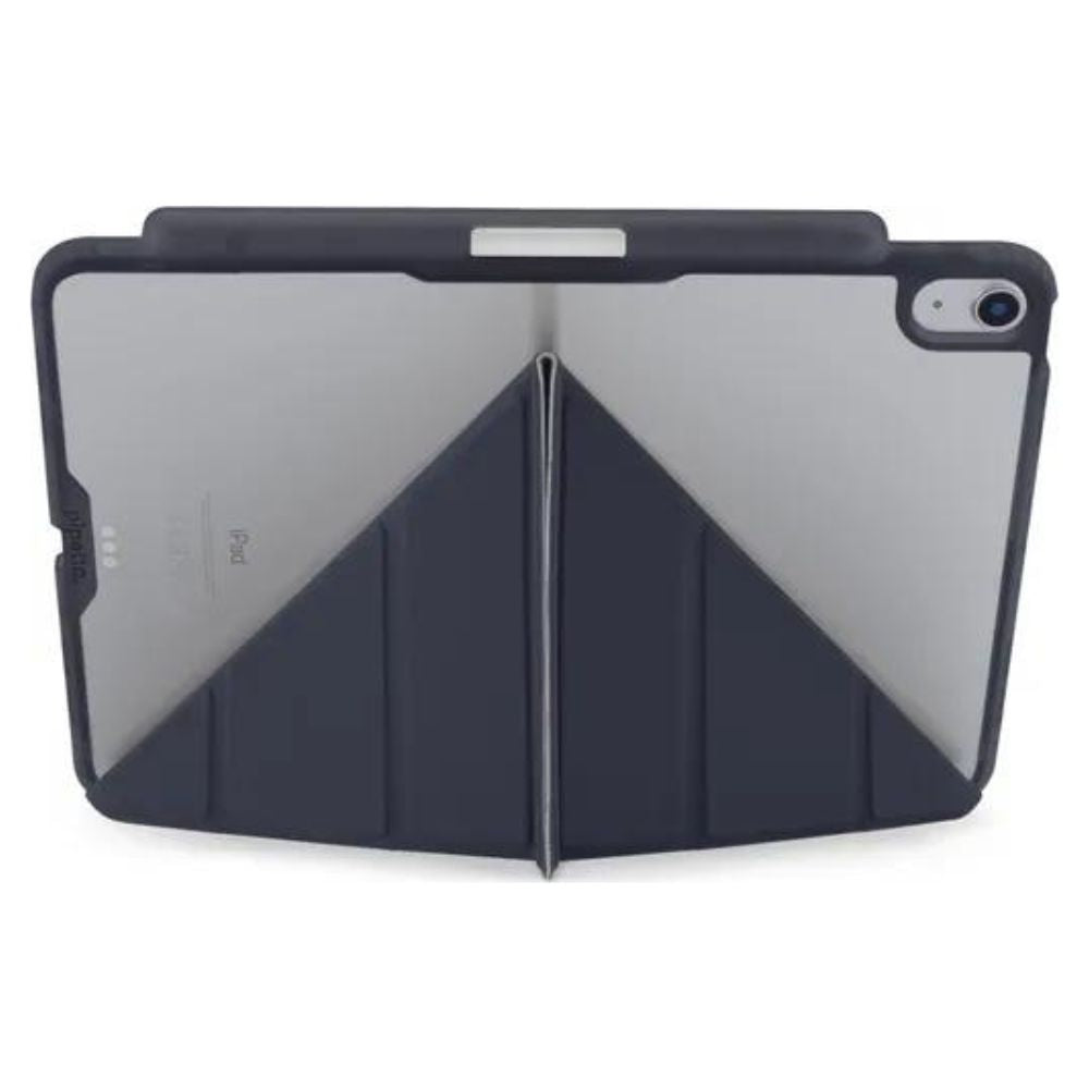 Pipetto Origami No.3 Pencil Case for iPad Pro 13" / 11" - M4/M5 (2024/2025) (Dark Blue) [C] - كفر ايباد + ستاند + مكان للقلم