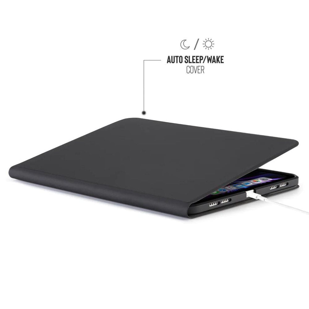Pipetto Folio Case for iPad Pro 11" (Black)[C] - كفر ايباد + ستاند + مكان للقلم