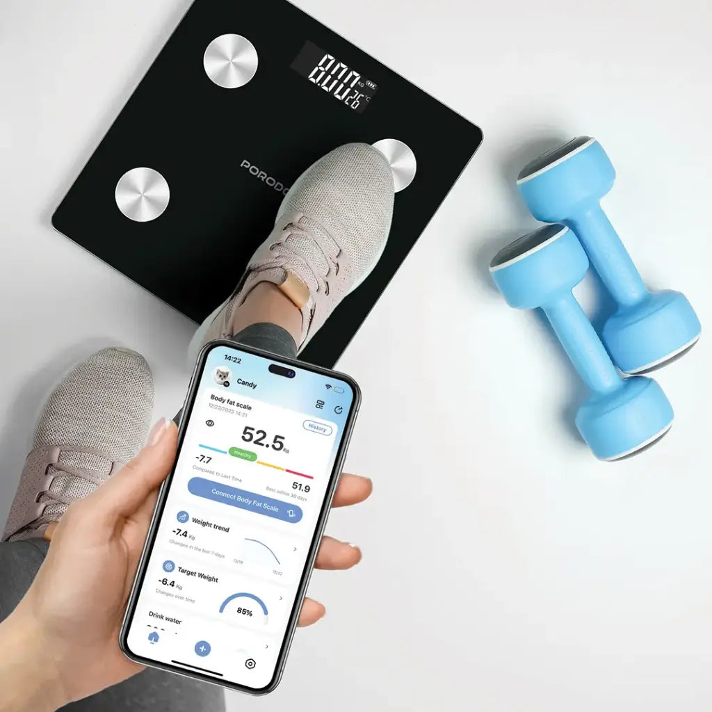Porodo Lifestyle Gravis Smart Body Fat & BMI Scale