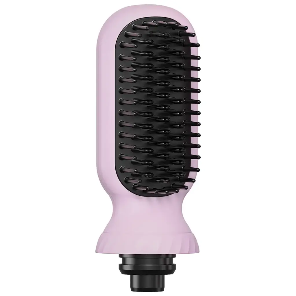 Porodo 5-In-1 Hair Styling Tool with Auto-Wrap Curling & Straightening - Pink