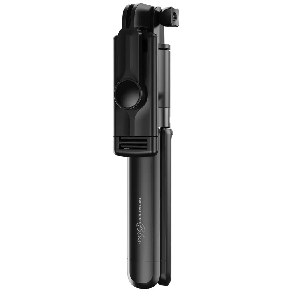 Porodo Blue FlexiTripod Selfie Stick with Foldable Tripod - Black