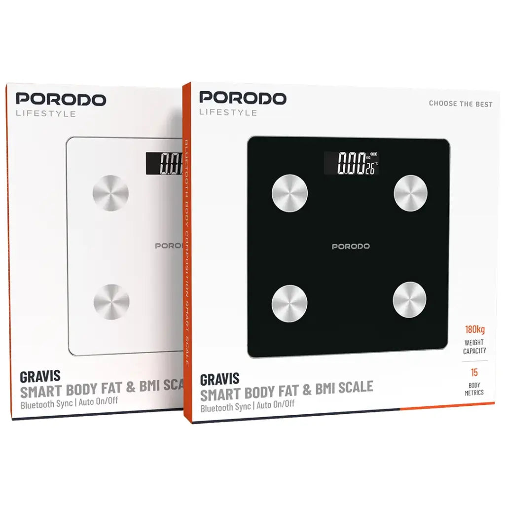Porodo Lifestyle Gravis Smart Body Fat & BMI Scale