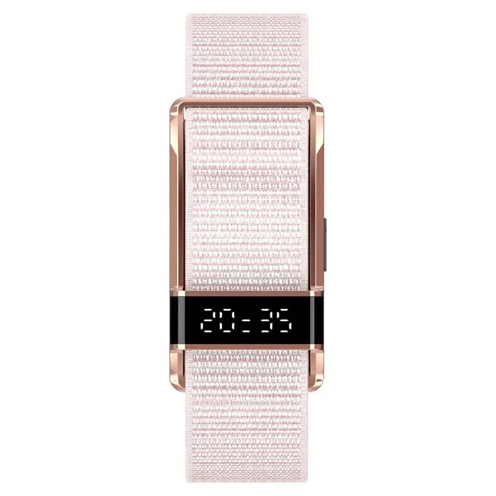 Porodo Trackfit Pro Smart Bracelet Fitness Tracker with Display App -  Pink [O] - سوار ذكي - متابعة الصحة + النشاط البدني - بورودو - كفالة 24 شهر