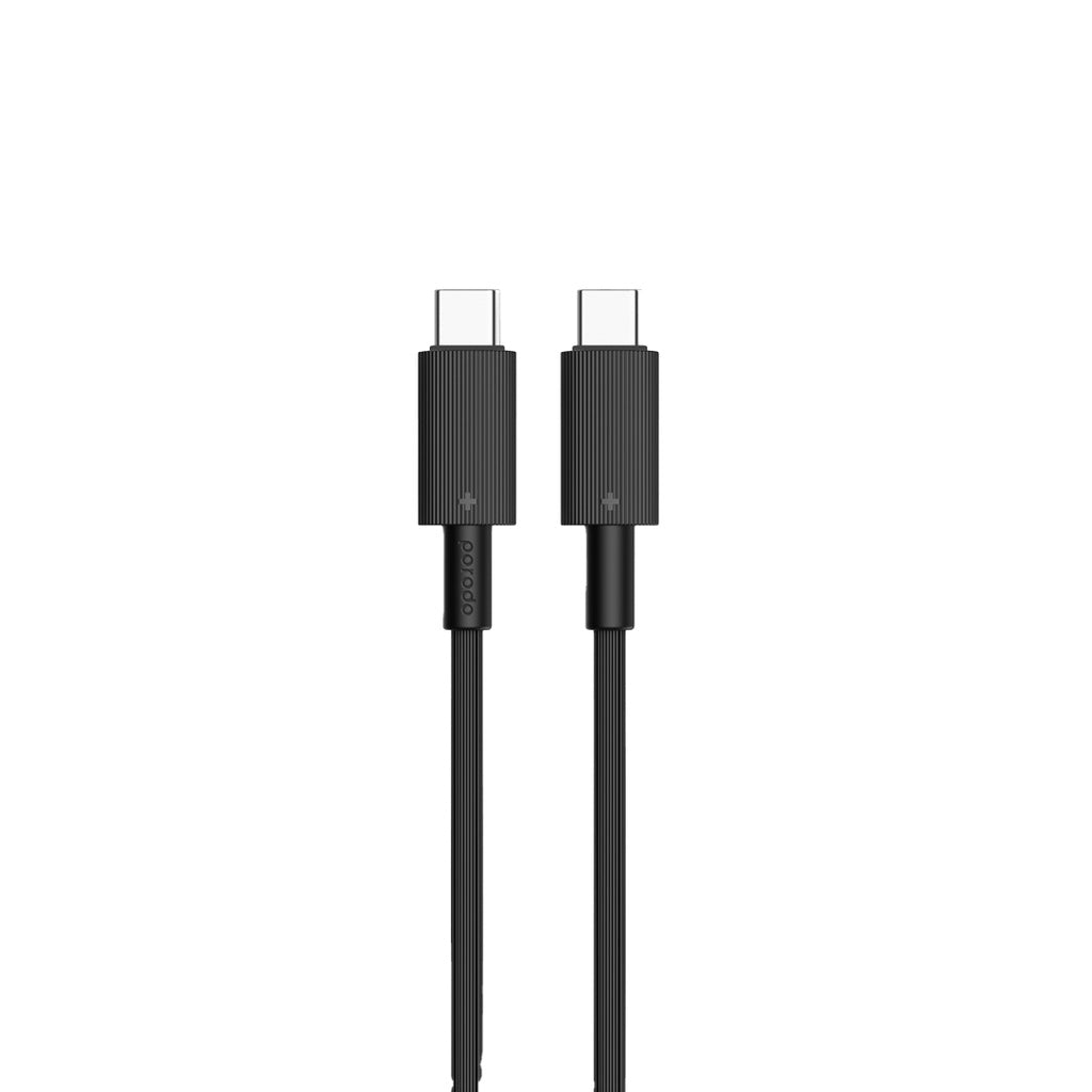 Porodo USB-C Power Delivery Wall Charger with Type-C Cable - Black