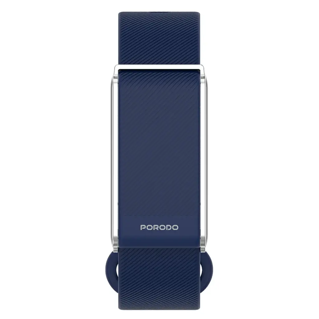 Porodo TrackFit Smart Fitness Band - Blue [O] - سوار ذكي - متابعة الصحة + النشاط البدني - بورودو - كفالة 24 شهر