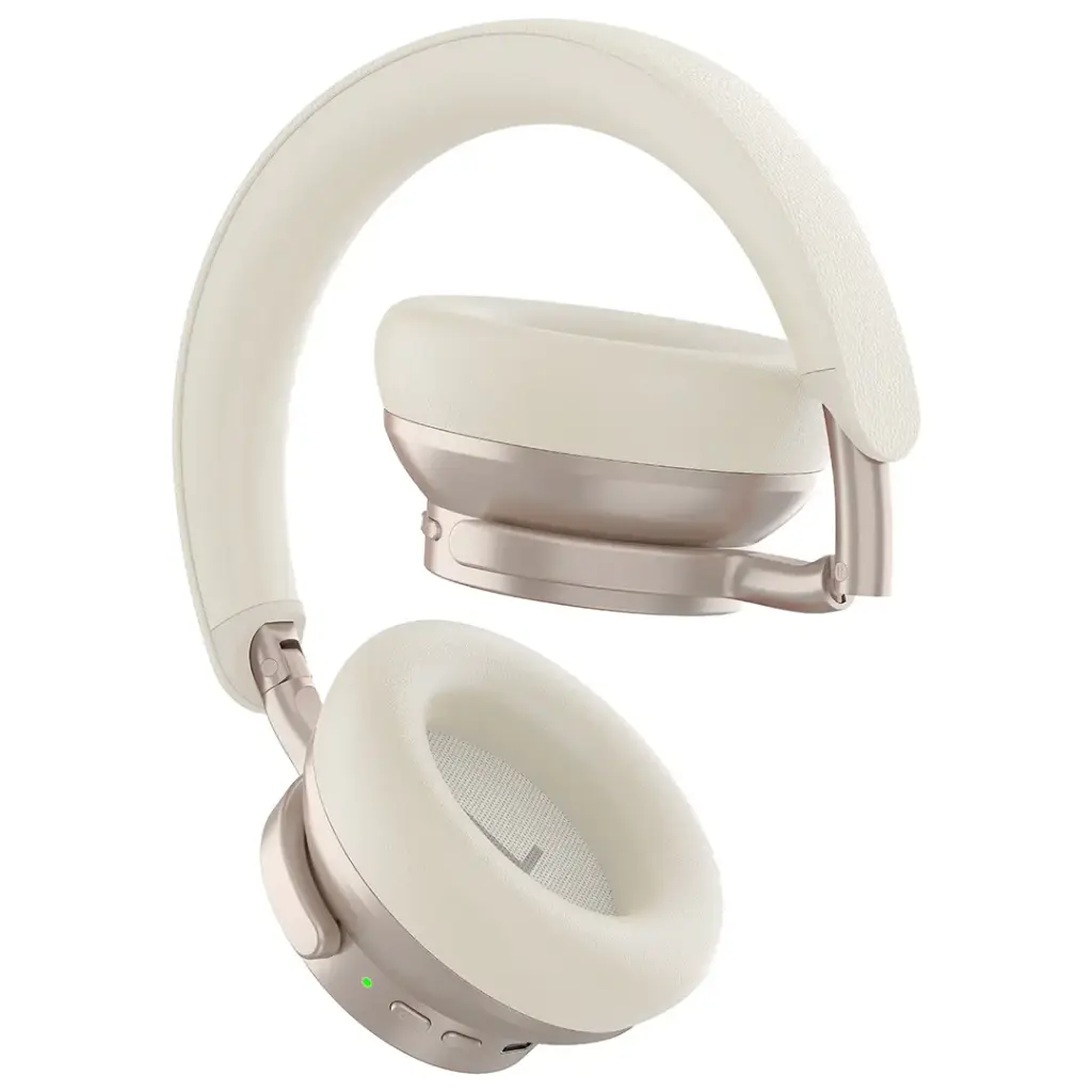 Powerology Astro ANC Wireless Headphones - Baige [O] - سماعة رأس بلوتوث - باورولوجي - كفاله 24 شهر