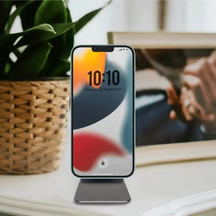 Powerology Desktop Acute Magsafe Phone Stand with Magnets - Dark Grey [O] - ستاند مكتب ماغ سيف - بوراولجي