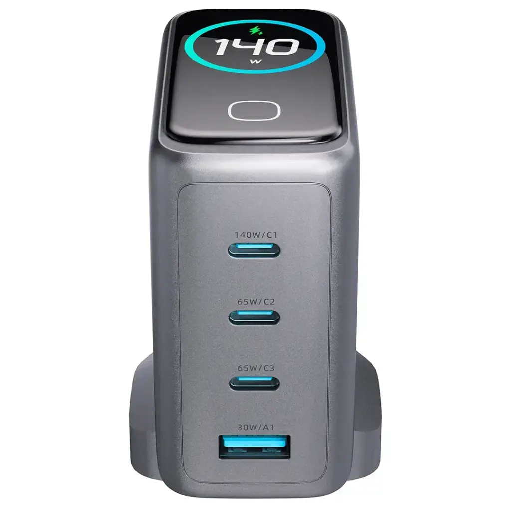 Powerology Voltflow GaN Wall Charger PD 140W - Black