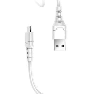 Aspor A100 3M Micro 3A Fast Charge Cable - white [H] - سلك شحن مايكرو  - طول 3 متر - كفالة 12 شهر
