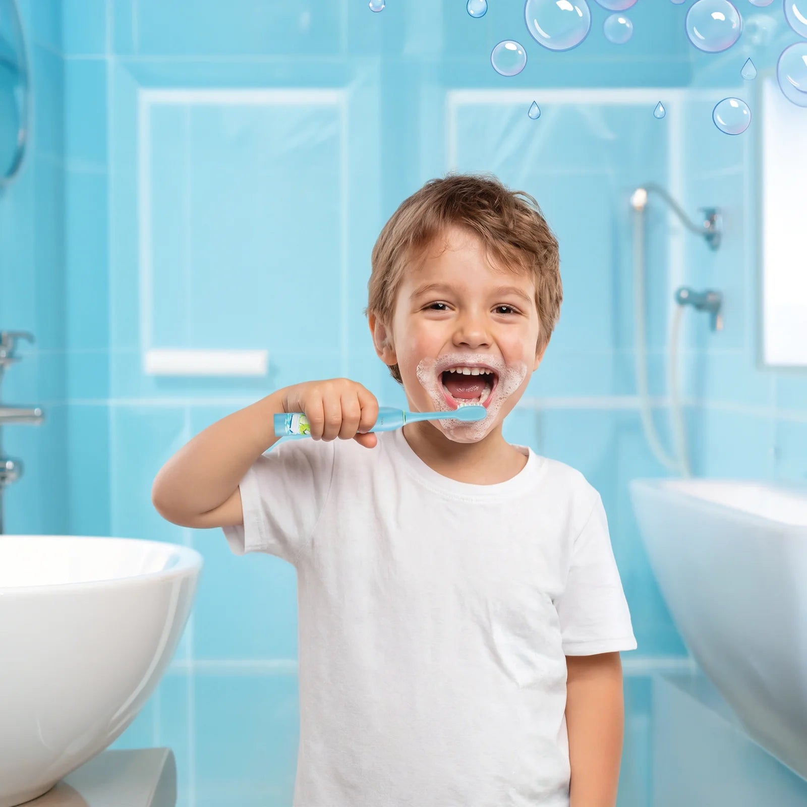 PAWA Electric Toothbrush Giggle For Kids-Blue