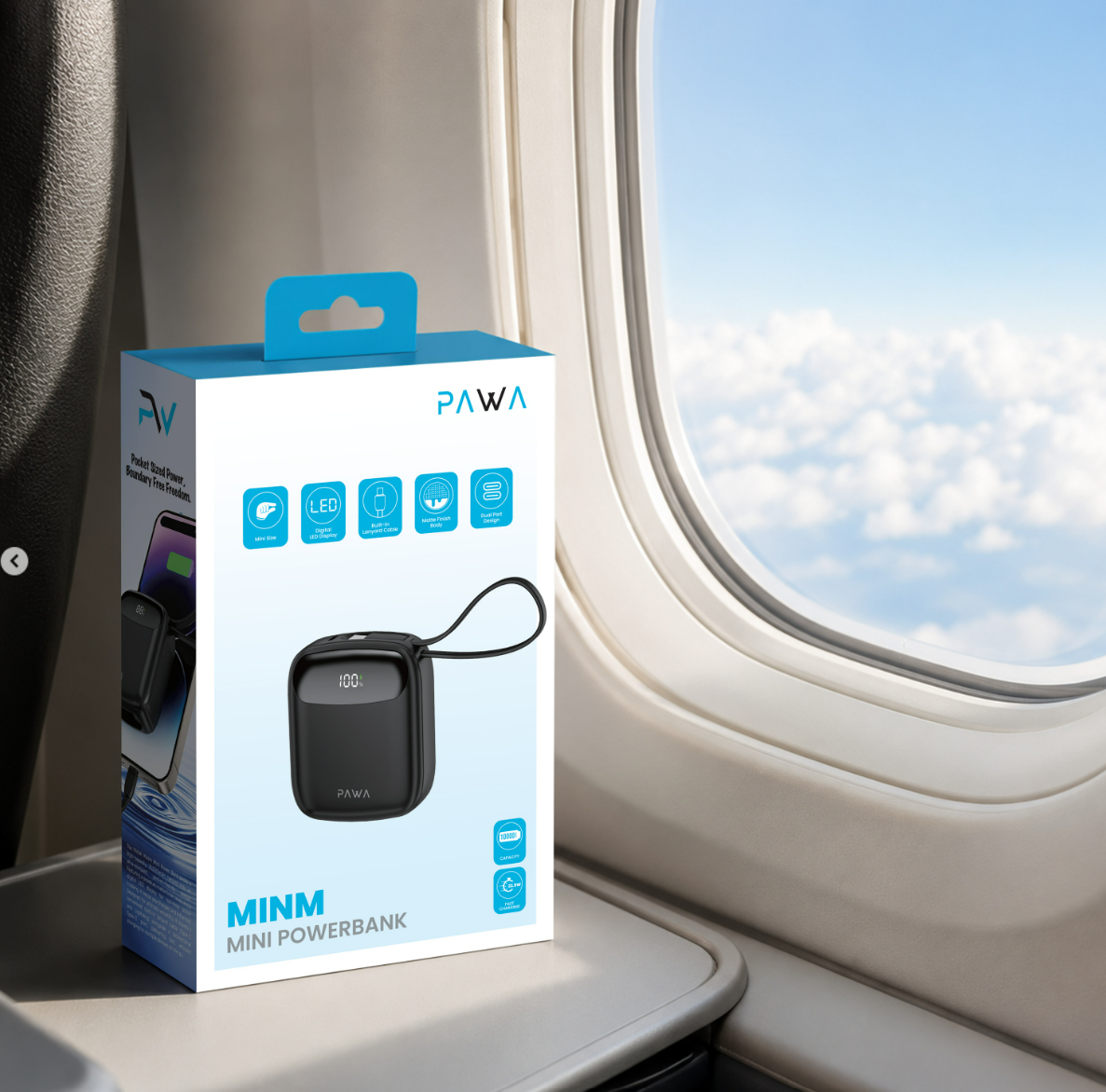 PAWA MINM MINI POWER BANK 10000MAH BLACK