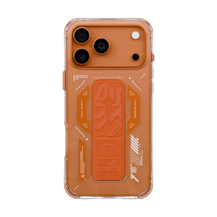 SkinArma Helio MagSafe Case With Grip Stand for iPhone 17 Pro / 17 Pro Max - Orange