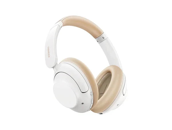 UGREEN HiTune Max5 Hybrid Active Noise-Cancelling Headphones - White [b] - سماعة رأس بلوتوث - يوجرين - خاصيه عزل الضوضاء - كفالة 12 شهر