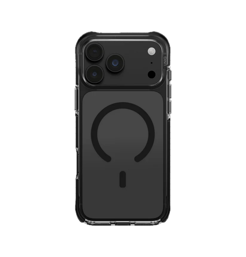 UNIQ HYBRID MAGCLICK CHARGING COMBAT For iPhone 18/17 Pro/Pro Max - CARBON BLACK