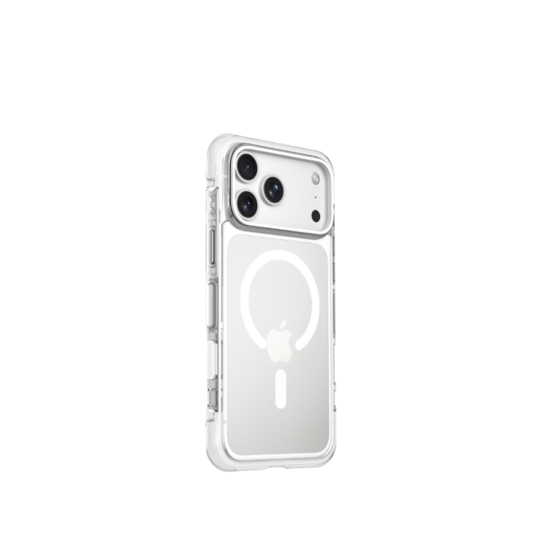 Levelo Tucson Magsafe Bumper Case For iPhone 18/17 Pro/Pro Max - White