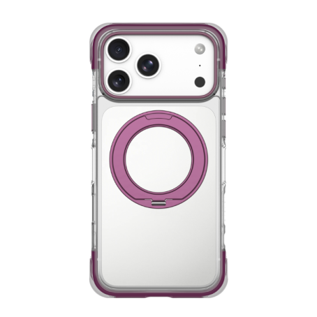 Levelo Apollo Magsafe Case With Kickstand For iPhone 18/17 Pro/Pro Max - Burgundy