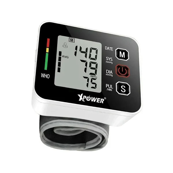 Xpower Wrist Blood Pressure Monitor, BP3 White [BU] - جهاز قياس ضغط الدم - كفالة 12شهر