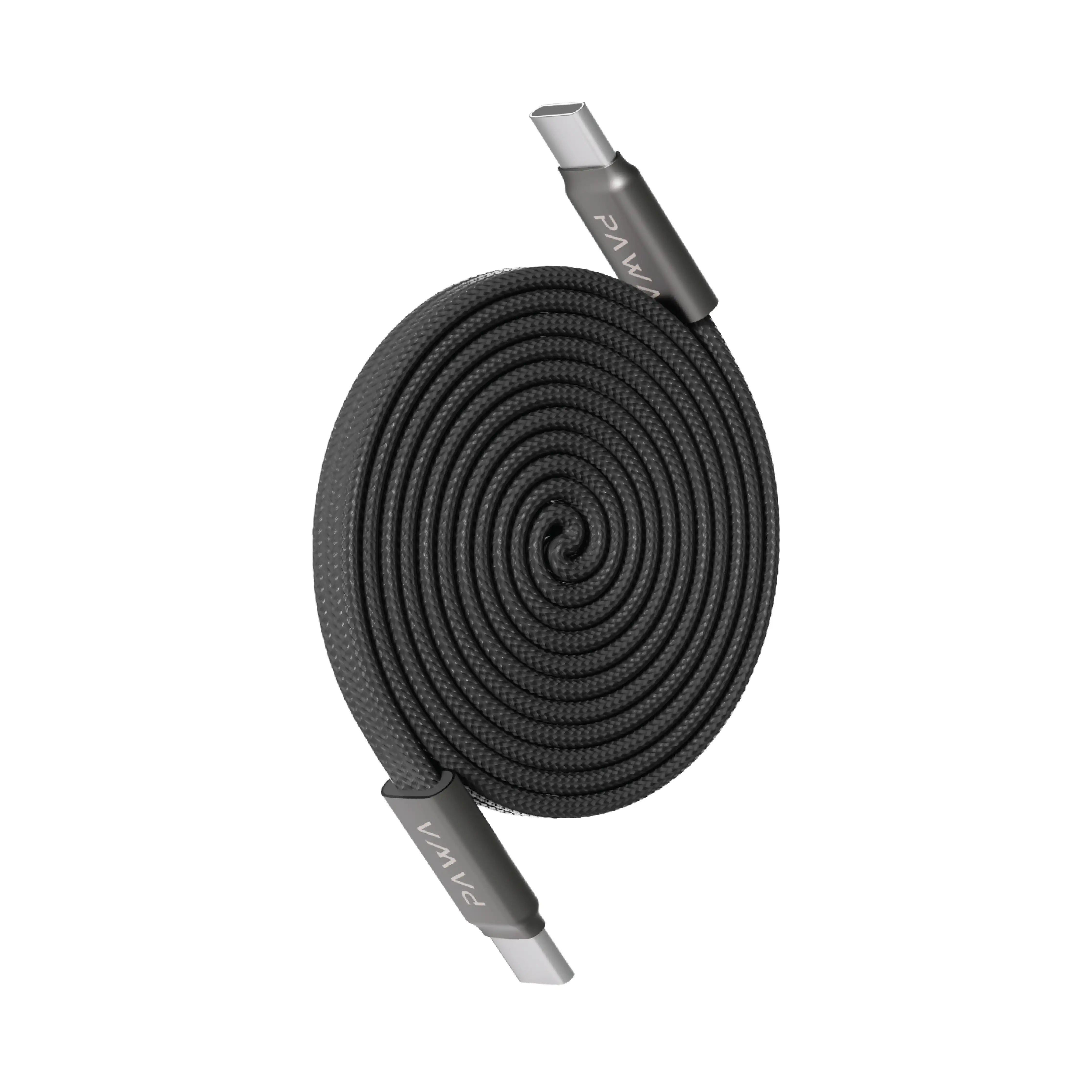 PAWA Ignitesync Typec To Typec Magnetic Braided Cable - 240W - Black