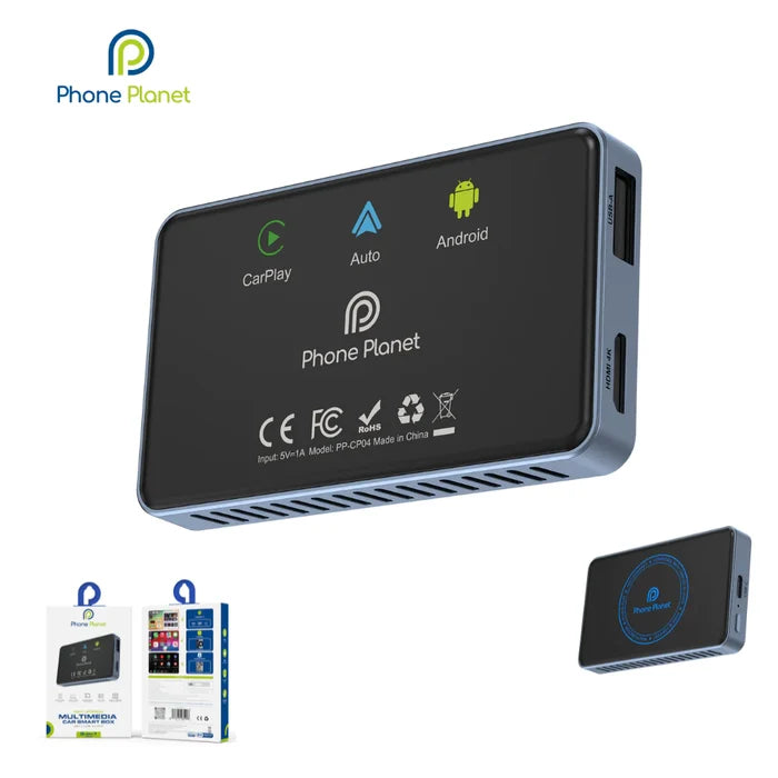 Phone Planet – 4-in-1 Multimedia Car Smart Box CarPlay - Android Auto - HDMI - Screen Mirroring
