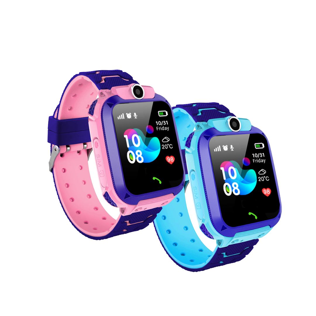 Smart Watch for Kids - Blue - [H] ساعة ذكية للأطفال  - تدعم شريحة الاتصال والتتبع