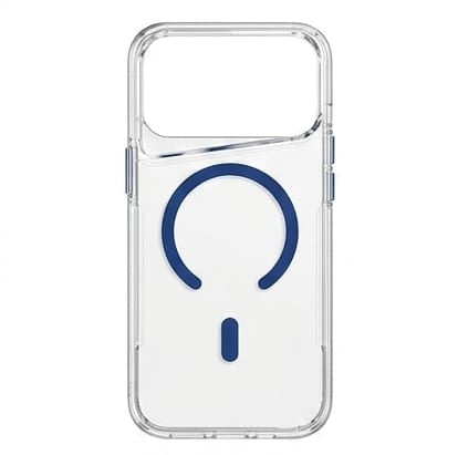 Clear Case with MagSafe - Blue - كفر ايفون مع ماغ سيف - شفاف