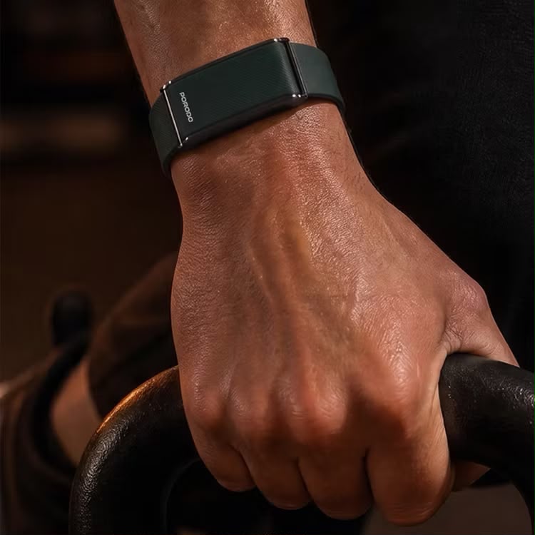 Porodo TrackFit Smart Fitness Band - Green [O] - سوار ذكي - متابعة الصحة + النشاط البدني - بورودو - كفالة 24 شهر