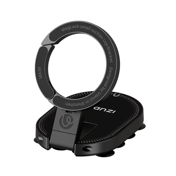 D0 Ulanzi MA39 MagLock Suction Cup S002- ستاند سيارة مناسب لجميع انواع الاجهزة - شفط بدون شحن - دوران 360 درجة - ماغ سيف