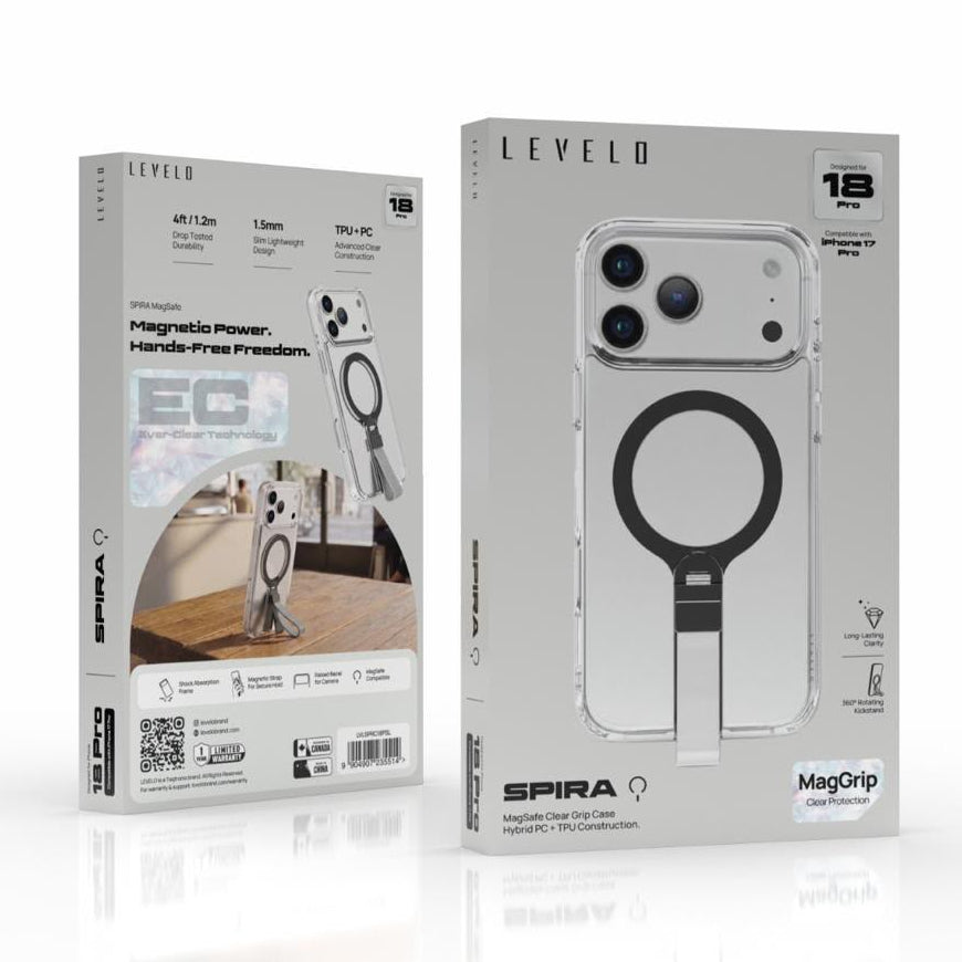 Levelo Spira Grip Case for iPhone 18Pro/Pro Max