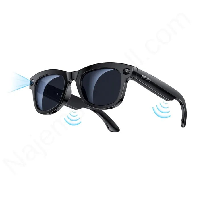 YESIDO IO42 AI Smart Glasses - نظارة ذكية - تدعم المساعد الذكي + كاميرا عالية الجودة - يوسيدو - كفالة 12 شهر