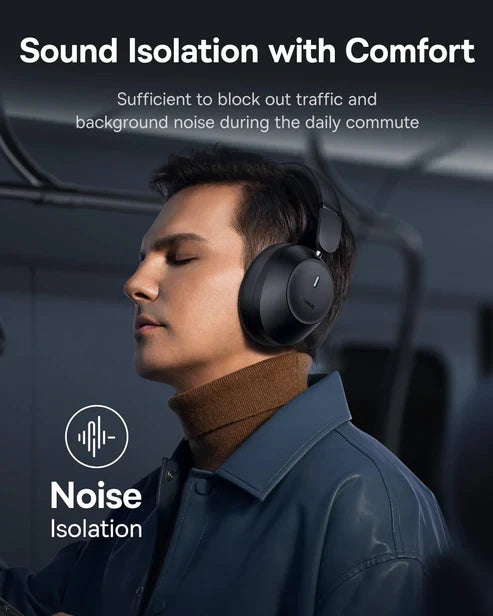 Baseus BH1 Lite Wireless Headphones – Black [D] - سماعة رأس بلوتوث - بيسوس - كفالة 12 شهر