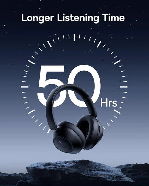 Baseus BH1 Lite Wireless Headphones – Black [D] - سماعة رأس بلوتوث - بيسوس - كفالة 12 شهر