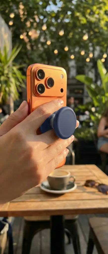Green Lion Mag Pop Magnetic Phone Grip - Dark blue - مسكة دائرية - ستاند - خاصية الماغ سيف