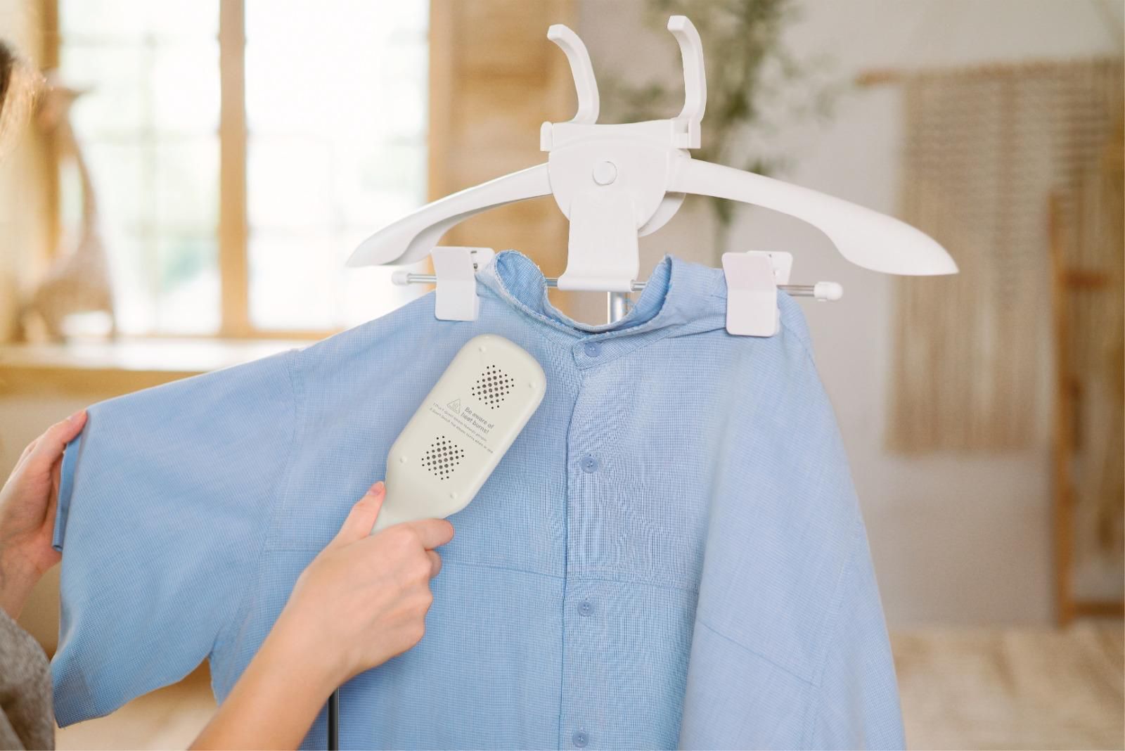 Porodo Lifestyle Handheld Mini Press Steam Iron [O] -  مكواة بخار محمولة - بورودو - بيج - كفالة 24 شهر